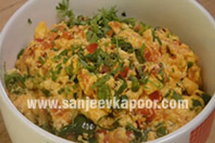 Paneer and Capsicum Bhurji