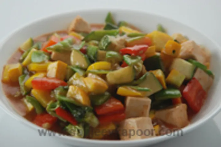 Exotic Vegetables In Plum Sauce