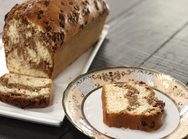 Chocolate Lemon Marble Cake