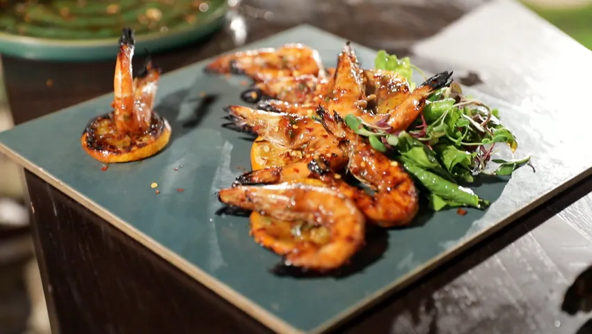 Barbequed Orange Shrimps