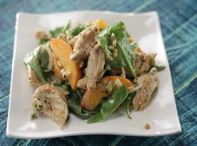 Chicken Peach Salad   