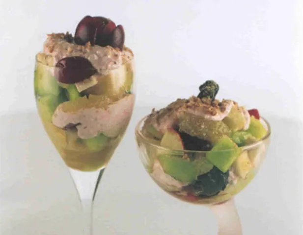 Crunchy Fruits, Yogurt And Cheese