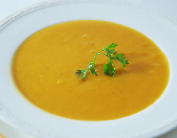 Carrot, Sweet potato and Lentil Soup