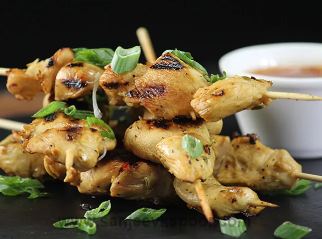 Spicy Caribbean Chicken Skewers