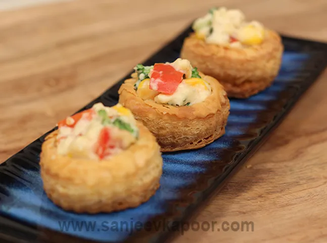 Cheesy Vegetable Vol au vent