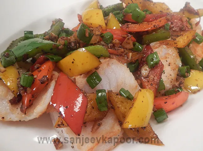 Pan Seared Fish with Chilli, Garlic, Soy