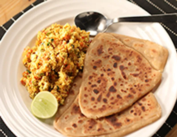 Paneer Bhurji with Parantha - SK Khazana