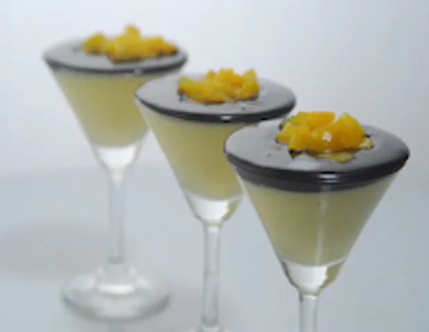Eggless Peach Mousse  