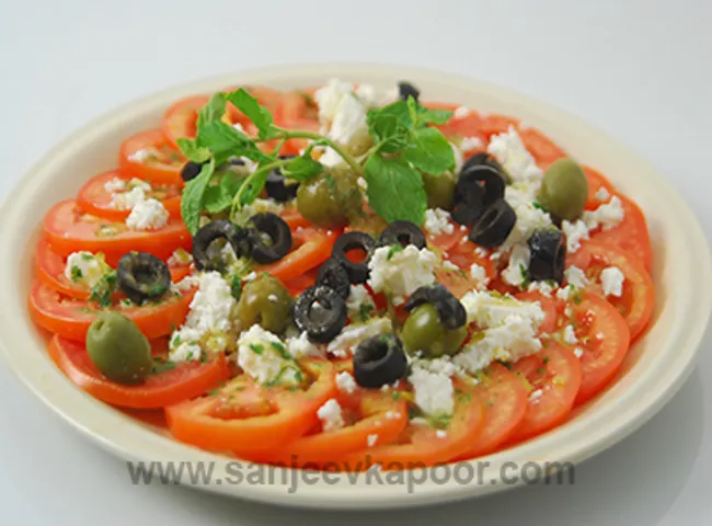 Tomato and Goat Cheese Salad