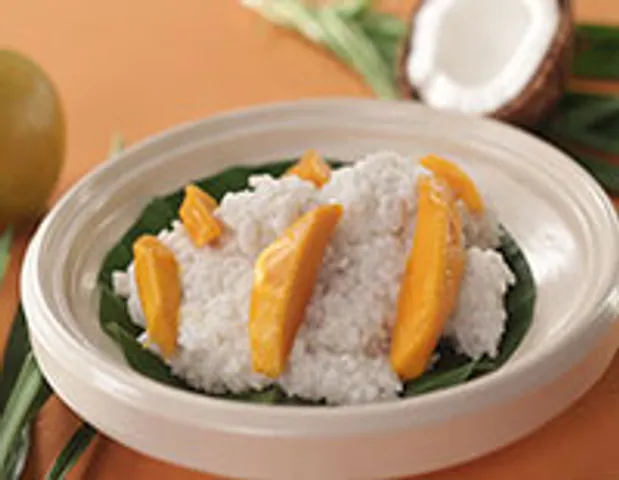 Sticky Coconut Rice with Mango-SK Khazana