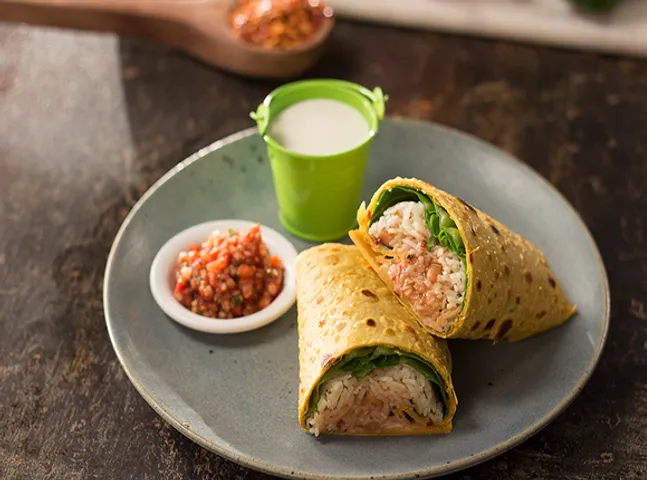 Besan Cheela Burrito - SK Khazana