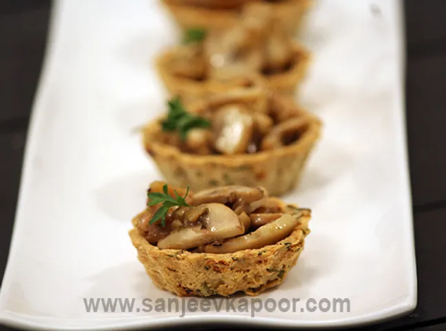 Wild Mushrooms in Oat Cups