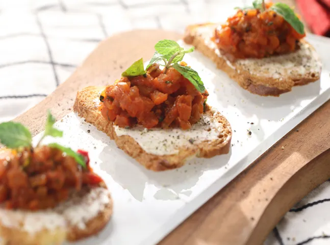 Indian Style Crostini