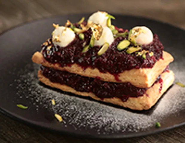 Beetroot Halwa Mille Feuille - SK Khazana