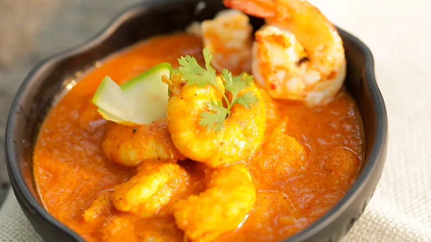 Prawn Curry with Raw Mangoes