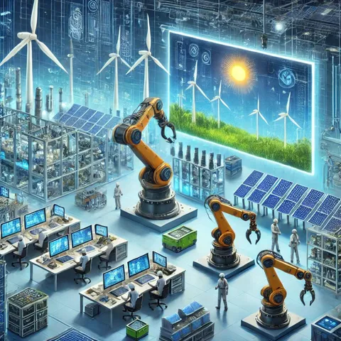 The National Manufacturing Mission strengthened India's clean energy sector by supporting domestic production of EV batteries, solar PV cells, and wind turbines. 