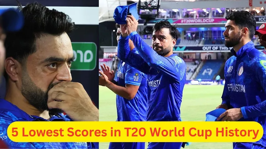 5 lowest scores in T20 World Cup History