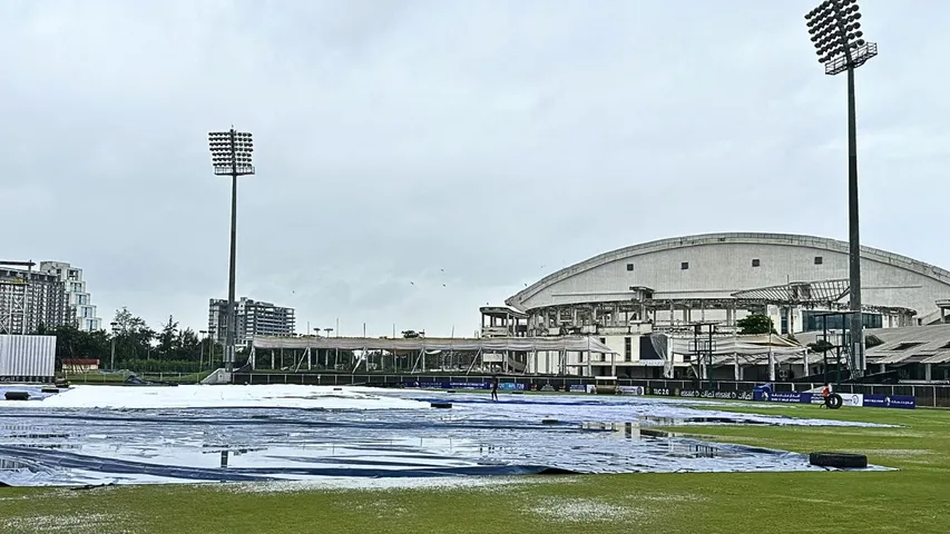 AFG v NZ abandoned Test The name of Greater Noida Stadium written in black letters in cricket history