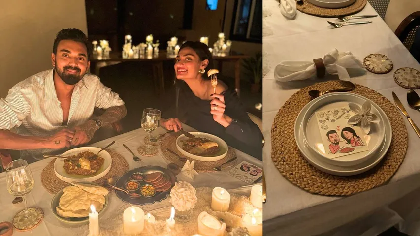 KL Rahul enjoy here with his wife