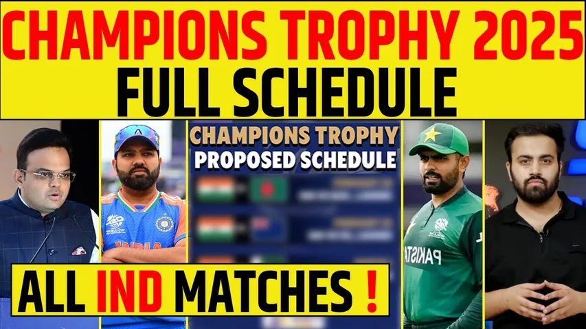 🔴CT 2025- FULL SCHEDULE, IND & PAK MATCHES- DATES, VENUE | CHAMPIONS TROPHY