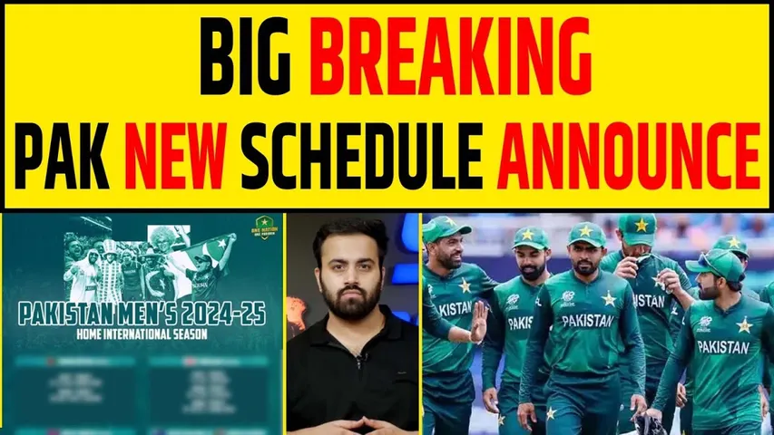 🔴BREAKING - PAK TEAM FULL SCHEDULE ANNOUNCED TILL CHAMPIONS TROPHY 2025