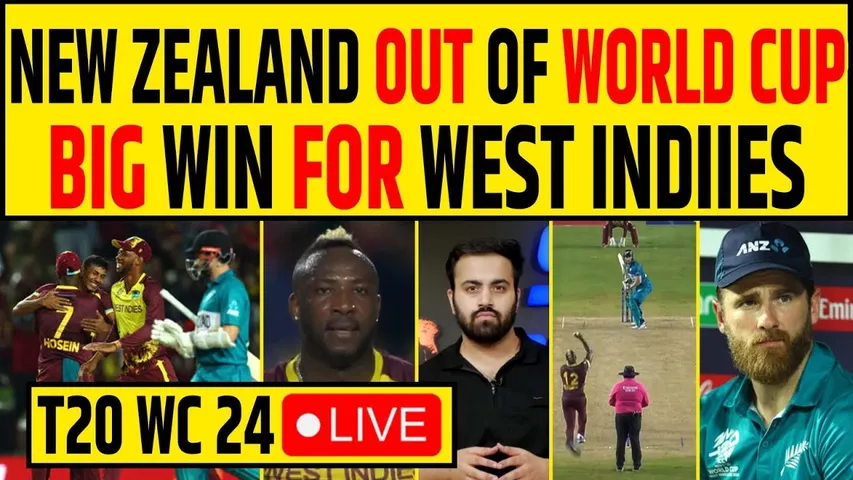 🔴T20 WC BREAKING- NEW ZEALAND OUT OF T20 WORLD CUP! WINDIES BEATS NEW ZEALAND-AFGHANISTAN IN SUPER-8