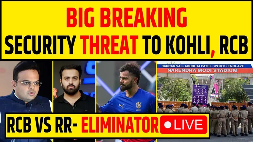 🔴BREAKING- THREAT TO KOHLI SECURITY AHEAD OF RCB VS RR ELIMINATOR- IPL 2024