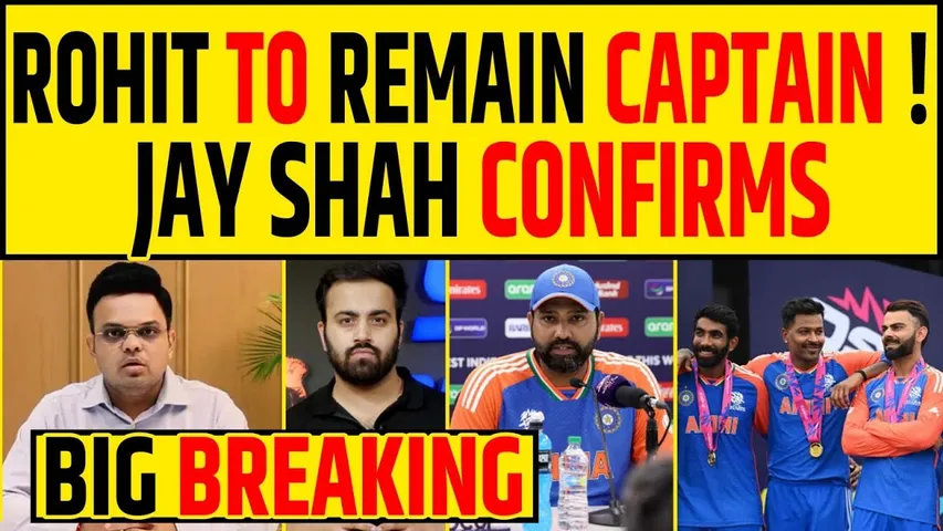 🔴BREAKING- JAY SHAH CONFIRMS ROHIT AS CAPTAIN FOR CT 2025 & WTC- DEDICATE T20 CUP!