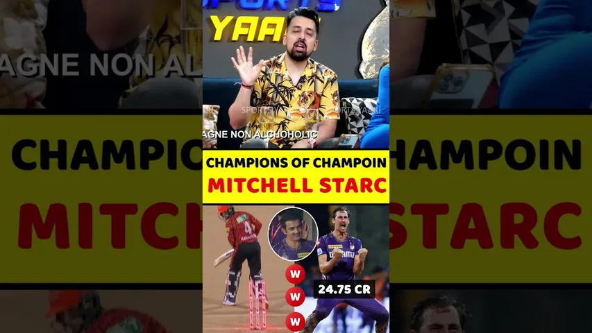 CHAMPIONS OF CHAMPION MITCHELL STARC 🔥🔥🔥#mitchellstarc #kkrvssrh #iplfinal