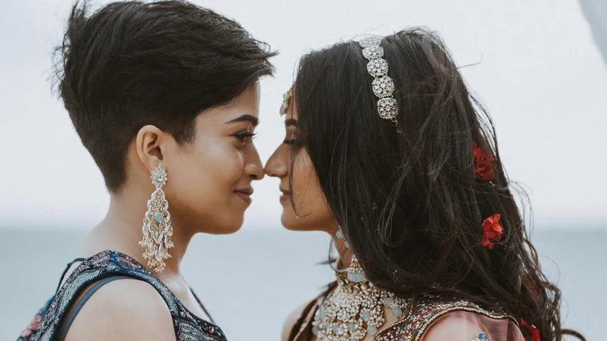 lesbians Together Forever': Indian lesbian couple Noora and Adhila pose as 'brides'  in a photoshoot. Take a look!