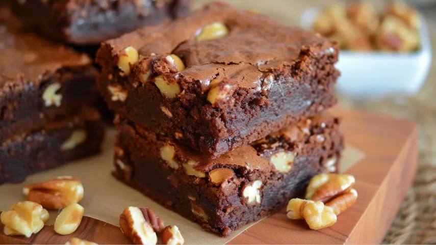 Fudge Walnut Brownies