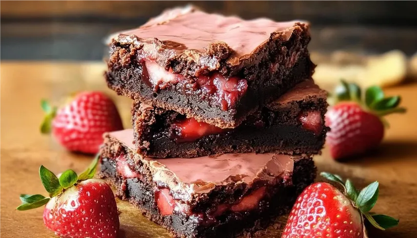 Strawberry Brownie 