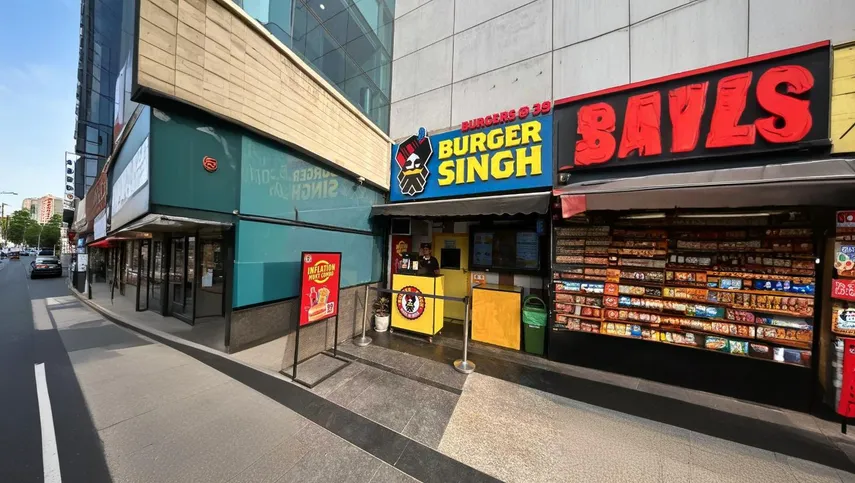 burger singh's first outlet 