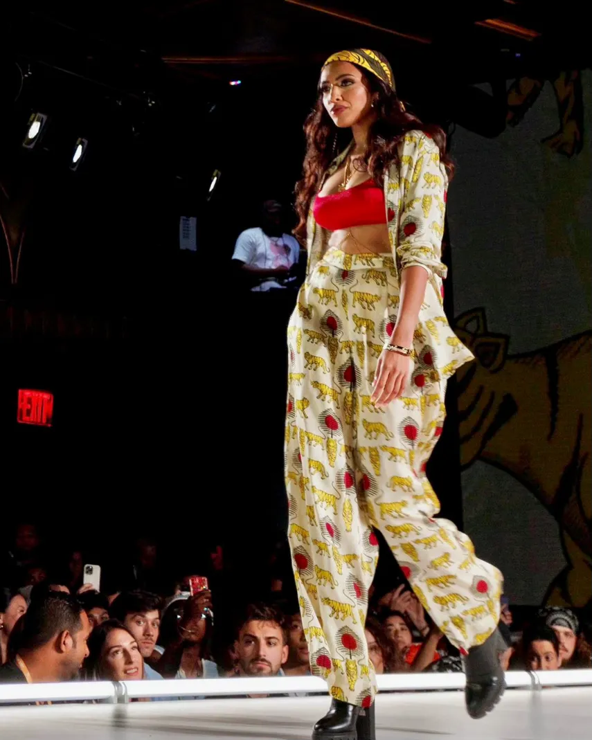 Singer raveena mehta at new york fashion week