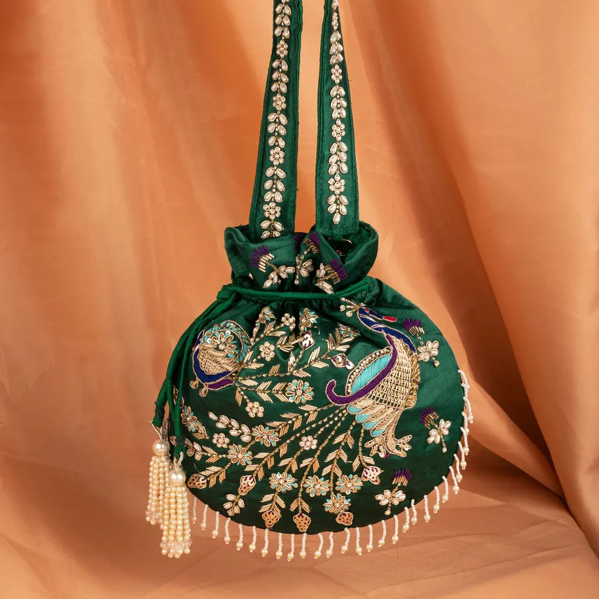 Shubham's Zari Potli Bag