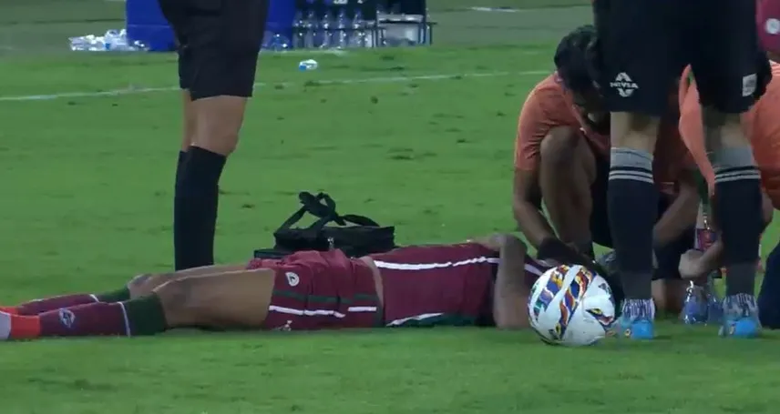 Mohun Bagan vs Chennaiyin FC: Subhasish Bose is down with a head injury