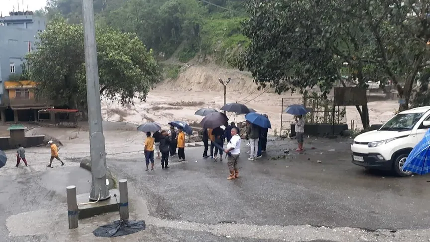 Sikkim flood Content Picture