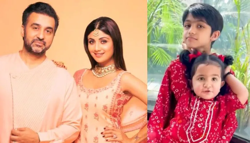 Shilpa Shetty Shares A Family Portrait With Raj Kundra And Kids, Samisha's  Expression Is Priceless