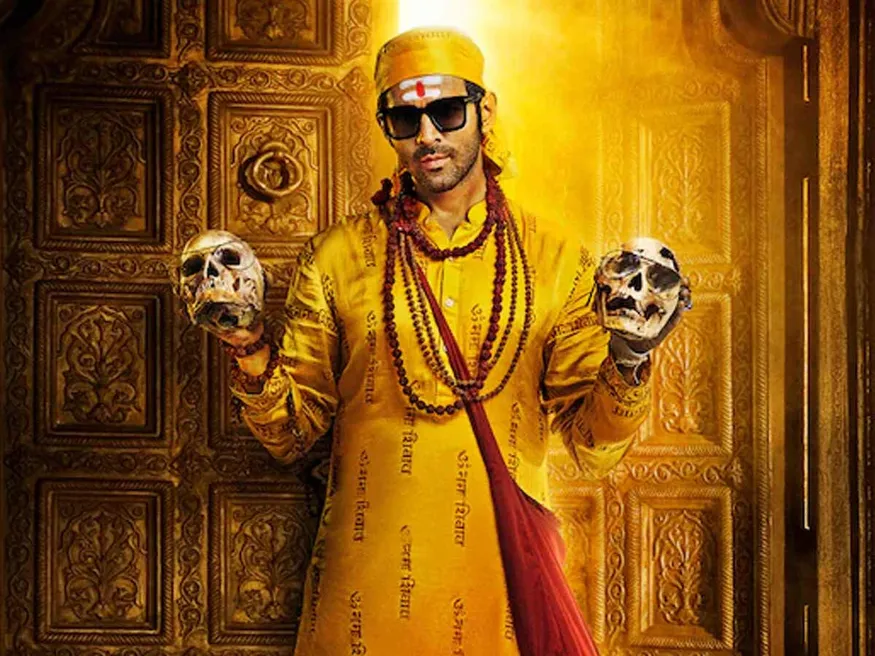 कार्तिक आर्यन ने अपनी आगामी फिल्म भूल भुलैया 2 | से एक नया पोस्टर साझा किया  Filmfare.com