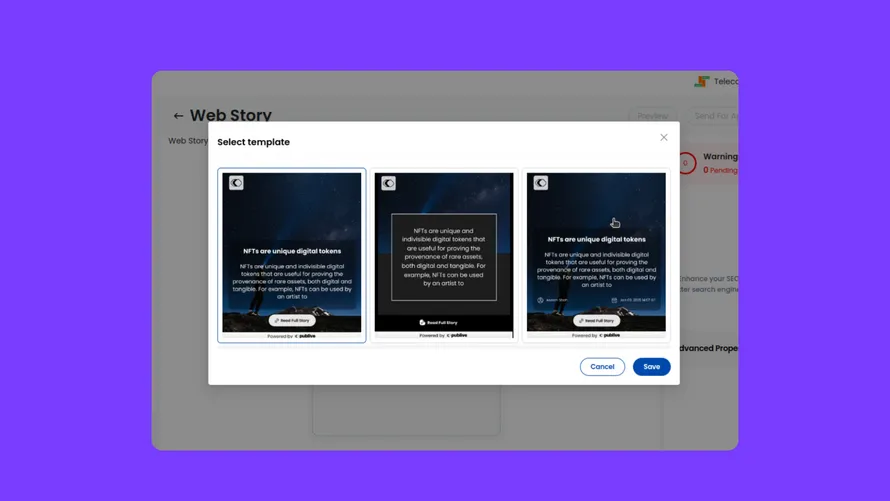 New Webstory Template
