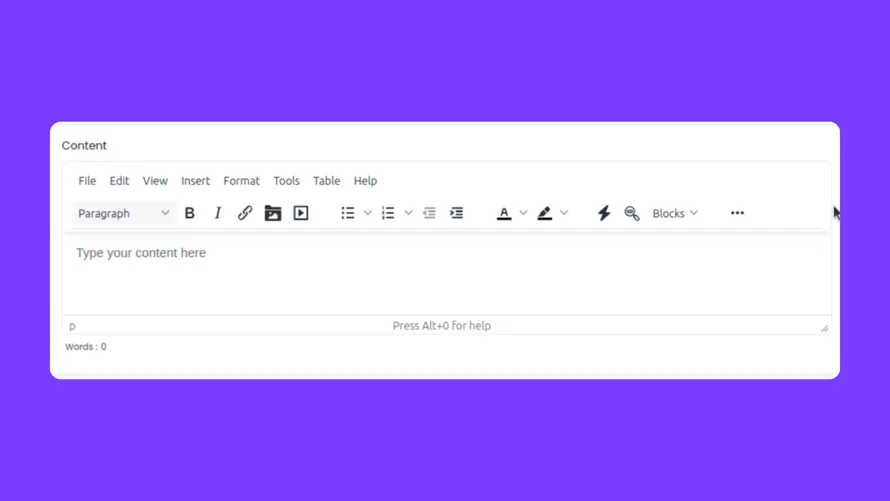 Content Editor