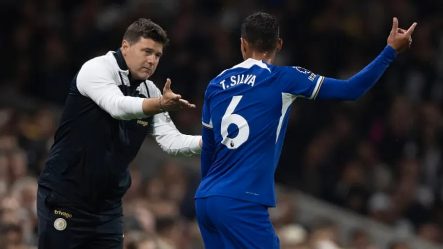 Chelsea's current manager Mauricio Pochettino has started Thiago Silva in  22 of his first 24 Premier League games in charge - sportzpoint.com