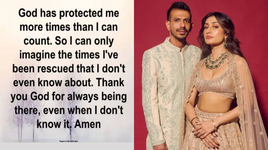 Yuzvendra Chahal shares cryptic post amid rumours with Dhanashree Verma ‘God has protected me