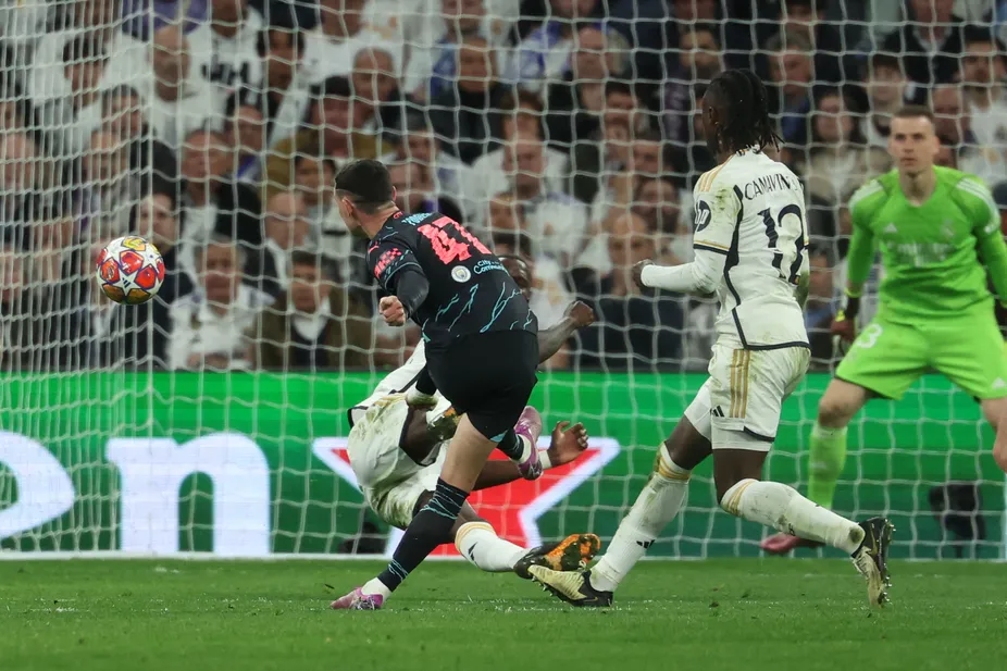 Phil Foden scored a stunner in the Real Madrid vs Man City UCL 2023-24 QF 1st leg in Madrid | Sportz Point