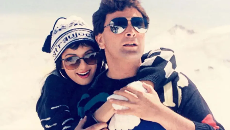 ଫିଲ୍ମ ଚାନ୍ଦନୀରେ ରିଷି କପୁର ଏବଂ ଶ୍ରୀଦେବୀ