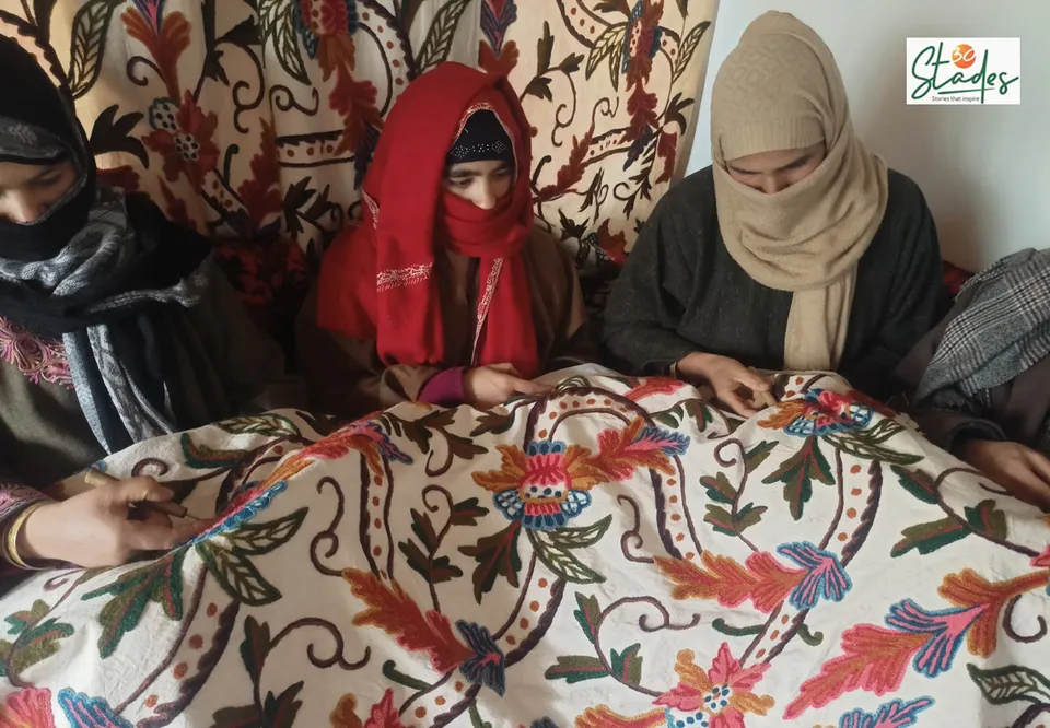 School dropout woman entrepreneur Zamrooda Akhtar has skilled 4,000 Kashmiri women in crewel embroidery