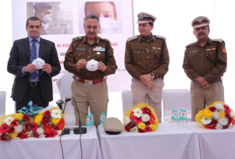 Capital First Distributes Pollution Masks To Schools And Traffic Police In Delhi