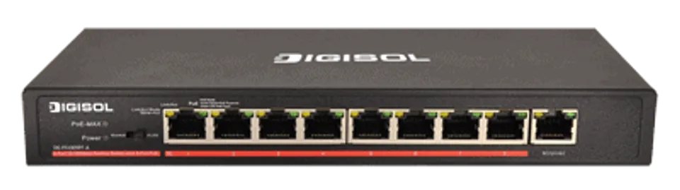 DIGISOL launches 8 PoE Ports Ethernet Unmanaged Switch
