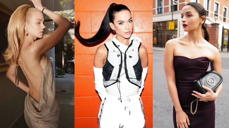 Ponytails have become the go-to celebrity hairstyle 