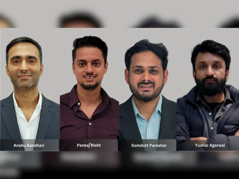 Left to Right Anshu Kandari, CO-Founder & CEO Pankaj Bishit Co-Founder, Soumdutt Parashar Co-founder, Tushar Agarwal Co-Founder